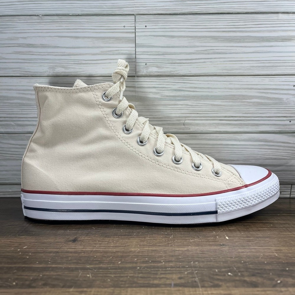Converse Chuck Taylor All Star High Cream Shoes - M 8.5 - W 10.5